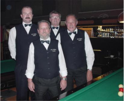 2002 BC Stokkers 3 met vlnr Peter, Willem, Willem en Anton