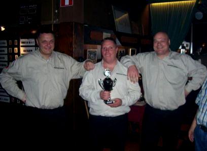 2006 Het kampioensteam van BC Stokkers, met vlnr André Willem en Peter