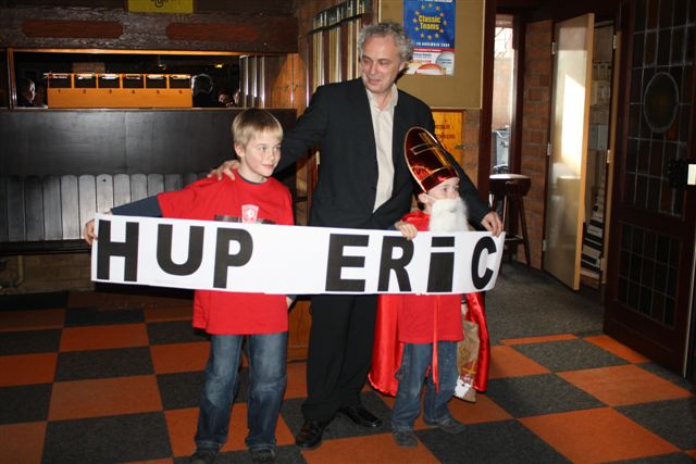 Supporters van Eric de nummer drie