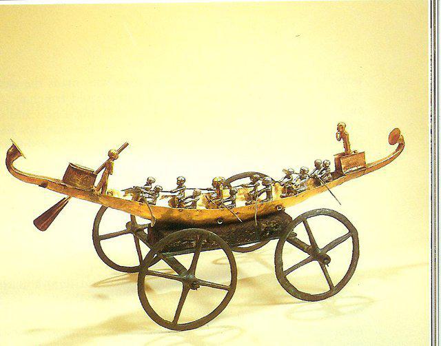 60. Bark een wagen Koningin Ahhotep