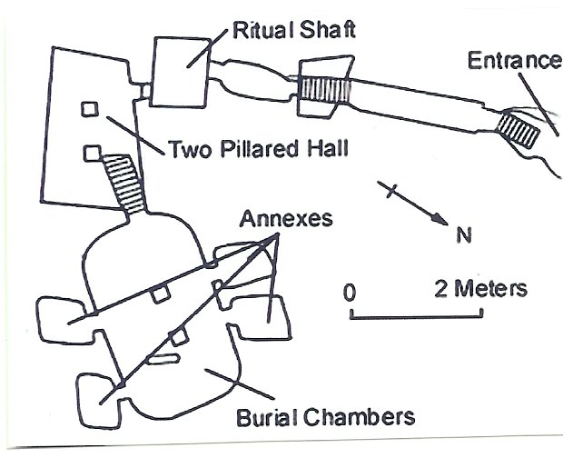 02-KV34 De muren spreken plattegrond 1b