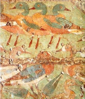 Detail van de oostwand Chnumhotep