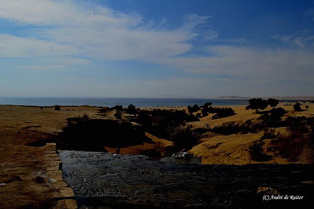 Boven de waterval