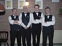2003 BC Stokkers 3 divisie met vlnr Bennie, Jaap, Raymond en Wim