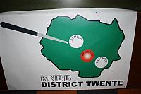 De vlag van het district