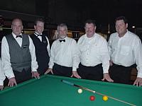 03 5 finalisten vlnr Theo, Raymond, Wim, Willem en Oeleke