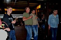 Supporters bij de prijsuitreiking