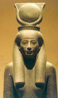 091. Beeld van Hathor Detail