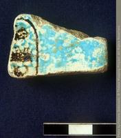 Faience fragment met de namen van Toetmosis III of IV